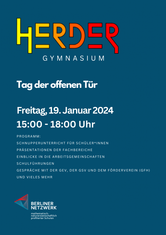 Tag der offenen Tür - Herder-Gymnasium Berlin